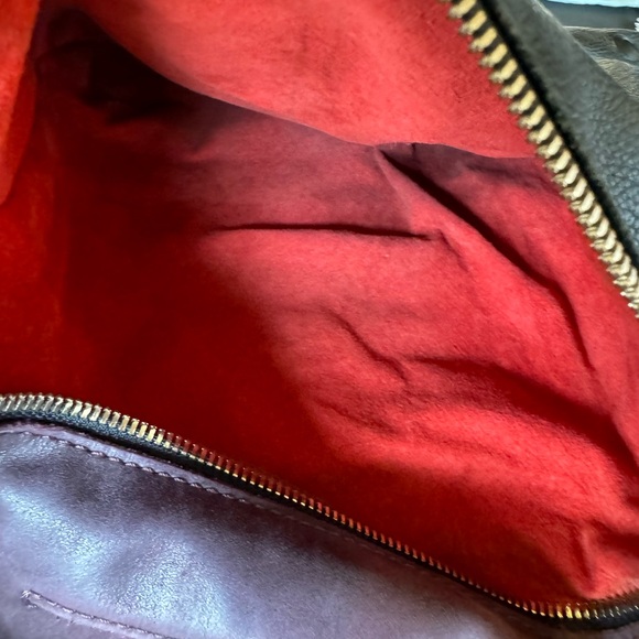 Hammitt Montana Reversible Mahogany Black Leather Large Crossbody Bag - Picture 7 of 10